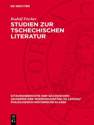 cover image of Studien zur tschechischen Literatur